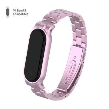 Ремінець для фітнес браслета Armorstandart Metal Band для Xiaomi Mi Band 5 Rose Gold (ARM56864)