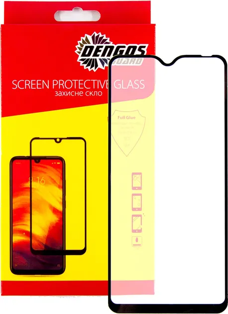 Защитное стекло DENGOS Full Glue для OPPO A5s (black) (TGFG-92)