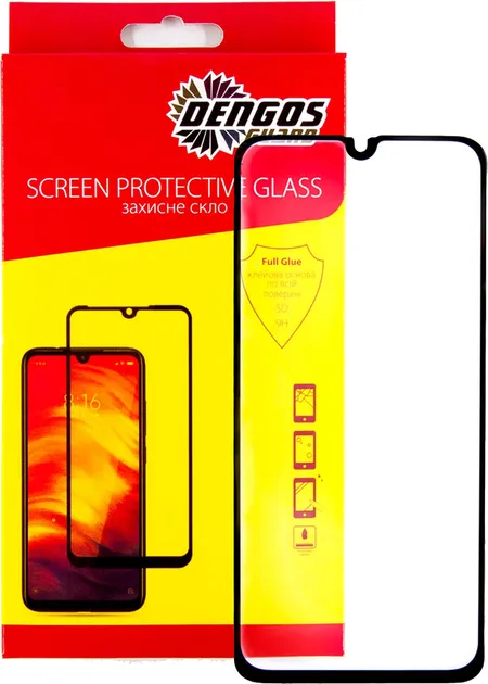 Захисне скло DENGOS Samsung Galaxy А01 Full Glue (TGFG-103)