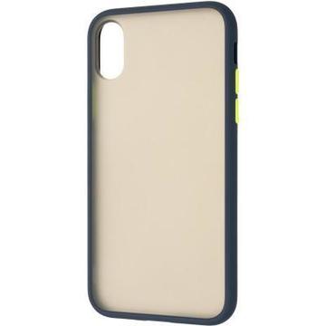 Чехол-накладка Gelius Bumper Mat Case for iPhone X/XS Blue (00000080164)