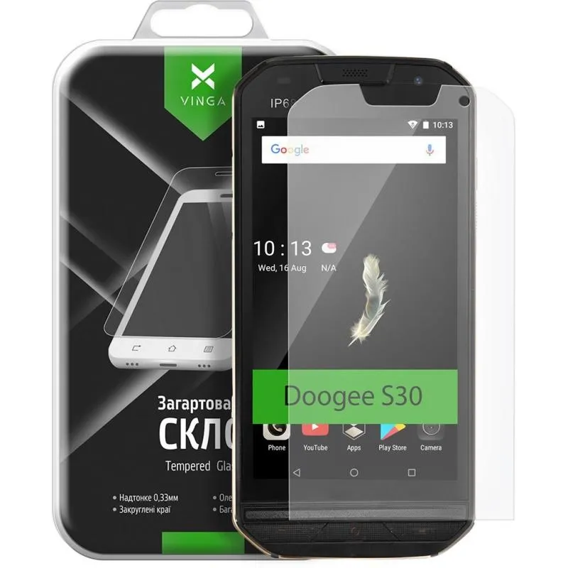 Защитное стекло Vinga для Doogee S30 (VTPGS-DS30)