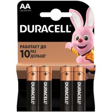 Батарейка Duracell AA MN1500 LR06 * 4 (5000394052536 / 81551270)