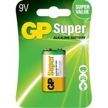 Батарейка GP Крона Super Alcaline 6F22/6LR61 9V*1 (GP1604AEB-5S1)
