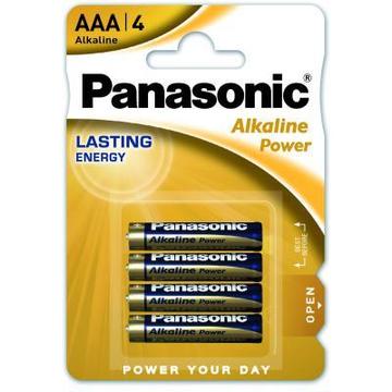 Батарейка PANASONIC AAA LR03 Alkaline Power * 4 (LR03REB/4BPR)