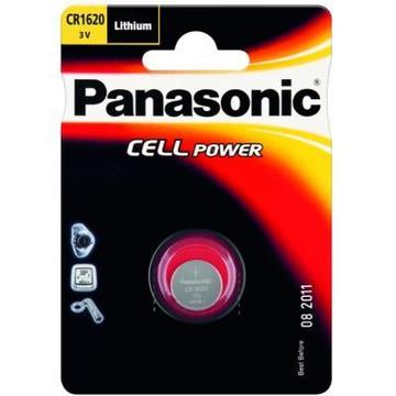 Батарейка PANASONIC CR 1620 * 1 LITHIUM (CR-1620EL/1B)