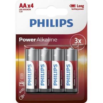 Батарейка PHILIPS AA LR6 Power Alkaline * 4 (LR6P4B/10)
