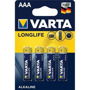 Батарейка Varta AAA Longlife LR03 * 4 (04103101414)