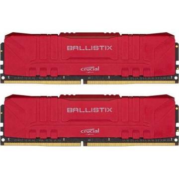 Оперативна пам'ять MICRON DDR4 16GB (2x8GB) 3000 MHz Ballistix Red (BL2K8G30C15U4R)