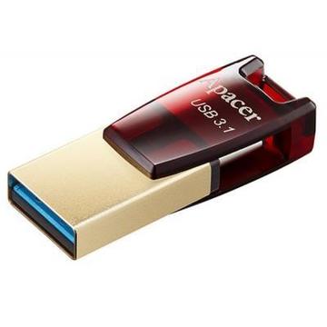 Флеш память USB Apacer 64GB AH180 Red (AP64GAH180R-1)