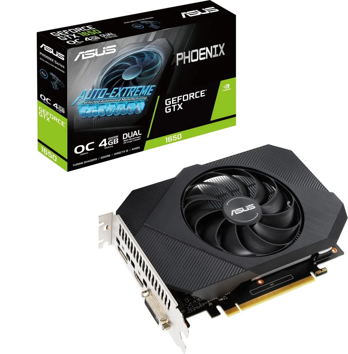 Відеокарта ASUS GeForce GTX1650 4096Mb PH OC D6 P (PH-GTX1650-O4GD6-P)