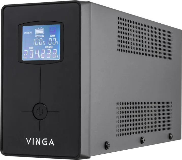 Источник бесперебойного питания Vinga LCD 1200VA metal case with USB (VPC-1200MU)