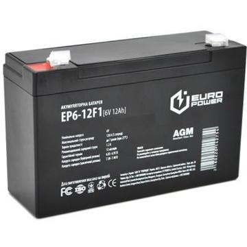 Акумуляторна батарея для ДБЖ Europower 6В 12Ач (EP6-12F1)