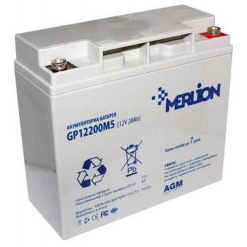 Акумуляторна батарея для ДБЖ Merlion 12V-20Ah PREMIUM (GP1220M5PREMIUM)