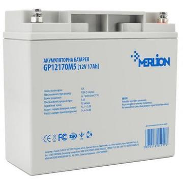Акумуляторна батарея для ДБЖ Merlion 12V-17Ah (GP12170M5)