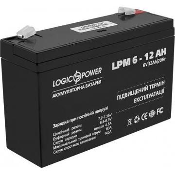 Акумуляторна батарея для ДБЖ LogicPower LPM 6В 12 Ач (4159)