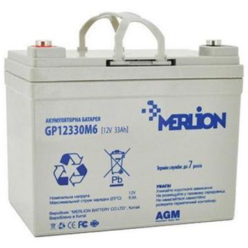 Акумуляторна батарея для ДБЖ Merlion 12V-33Ah (GP12330M6)
