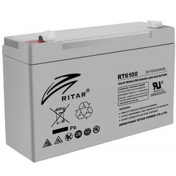 Акумуляторна батарея для ДБЖ Ritar AGM RT6100, 6V-10Ah (RT6100)