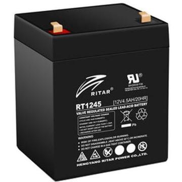 Акумуляторна батарея для ДБЖ Ritar AGM RT1245, 12V-4.5Ah, Black (RT1245B)
