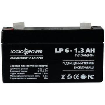 Аккумуляторная батарея для ИБП LogicPower LPM 6В 1.3 Ач (4157)
