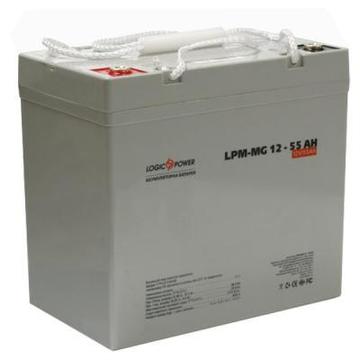 Акумуляторна батарея для ДБЖ LogicPower LPM MG 12В 55Ач (3873)