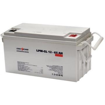 Акумуляторна батарея для ДБЖ LogicPower LPM-GL 12В 65Ач (3869)