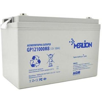 Акумуляторна батарея для ДБЖ Merlion 12V 100Ah (GP121000M8)