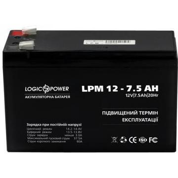Акумуляторна батарея для ДБЖ LogicPower LPM 12В 7.5 Ач (3864)