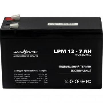 Акумуляторна батарея для ДБЖ LogicPower LPM 12В 7 Ач (3862)