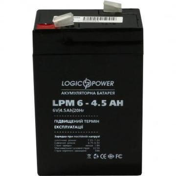 Акумуляторна батарея для ДБЖ LogicPower LPM 6В 4.5 Ач (3860)