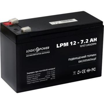 Акумуляторна батарея для ДБЖ LogicPower LPM 12В 7.2 Ач (3863)