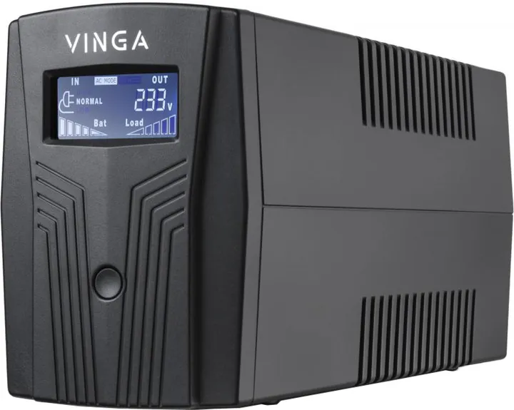 Источник бесперебойного питания Vinga LCD 600VA plastic case with USB (VPC-600PU)