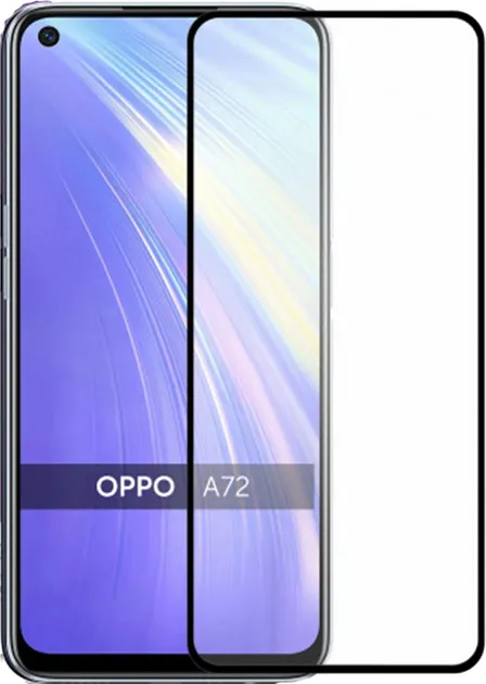 Захисне скло Drobak OPPO A72 Full Cover Full Glue (Black) (121298) (121298)