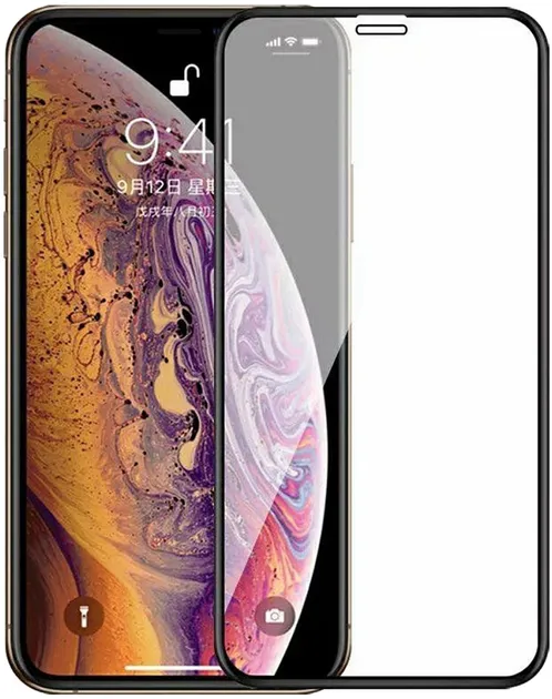 Захисне скло Drobak Apple iPhone X Full Cover Full Glue (Black) (121293) (121293)