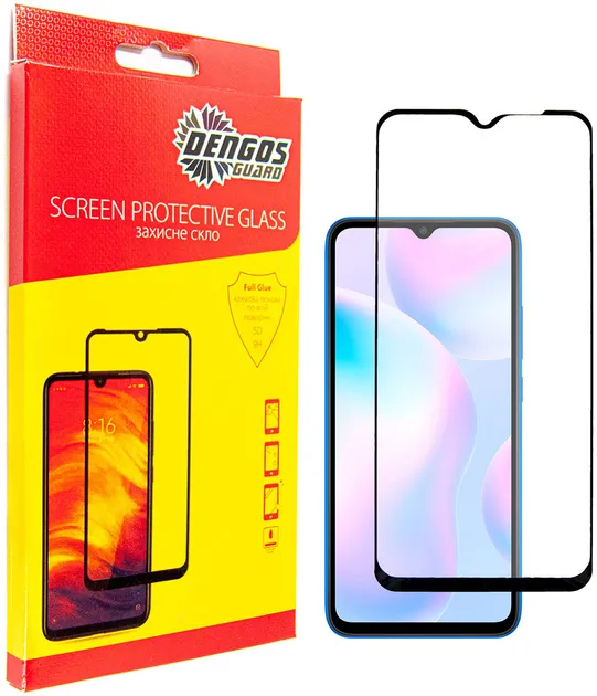 Захисне скло DENGOS Full Glue Xiaomi Redmi 9 (TGFG-135) (TGFG-135)