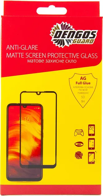 Захисне скло DENGOS Full Glue Matte Xiaomi Redmi 9A/9C (TGFG-MATT-30) (TGFG-MATT-30)