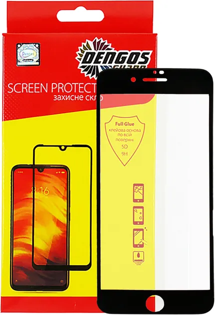 Защитное стекло DENGOS 5D iPhone SE 2020 (TGR-56) (TGR-56)