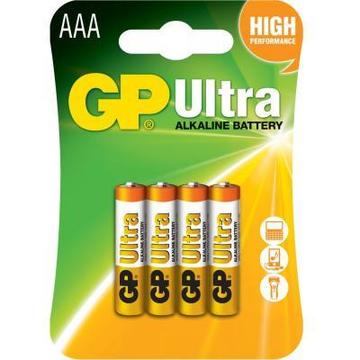 Батарейка GP LR3/AAA Ultra Alkaline Blister/4pcs
