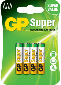 Батарейка GP LR3/AAA Super Alkaline Blister/4pcs