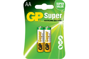 Акумуляторна батарея для ДБЖ GP LR6/AA 1.5V Super Alkaline Blister/2pcs