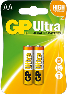 Батарейка GP LR6/AA 1.5V Ultra Alkaline Blister/2pcs