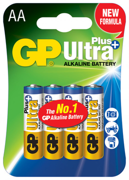 Батарейка GP LR6/AA 1.5V Ultra Plus Alkaline Blister/4pcs