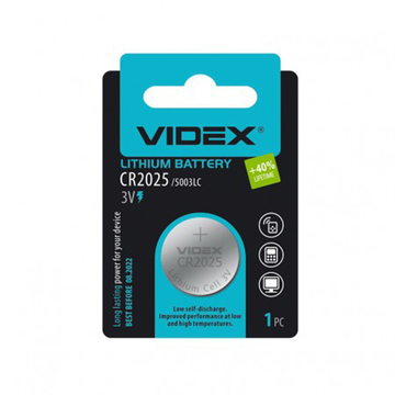 Батарейка Videx CR2025 Blister/1pcs
