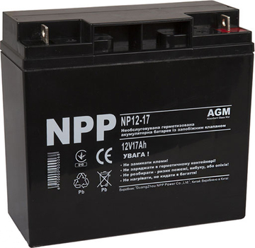 Акумуляторна батарея для ДБЖ NPP 12V 17.0 A