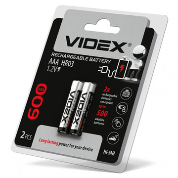 Аккумуляторная батарея для ИБП Videx HR03/AAA 600mAh Blister/2pcs