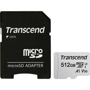 Карта пам'яті  Transcend microSDXC 300S 512GB UHS-I U3 (TS512GUSD300S-A)