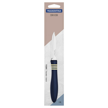 Кухонний ніж Tramontina COR & COR нож 76 мм для овощей Blue (23461/133)