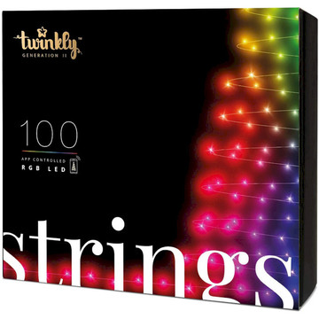 Гірлянда Twinkly Strings RGB 100, BT+WiFi, Gen II, IP44 кабель