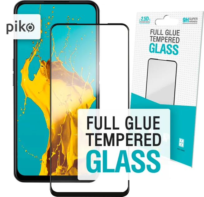 Защитное стекло Piko Full Glue для Oppo A52 Black