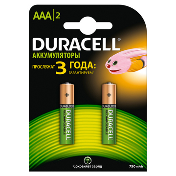Аккумулятор Duracell HR03 (AAA) 750mAh