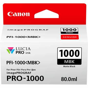 Струйный картридж Canon PFI-1000 MBK Matte Black